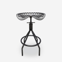 Tabouret en métal noir style vintage industriel réglable Latas Vente