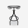Tabouret en métal noir style vintage industriel réglable Latas Vente