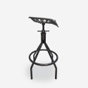 Tabouret en métal noir style vintage industriel réglable Latas Offre