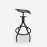Tabouret en métal noir style vintage industriel réglable Latas Offre