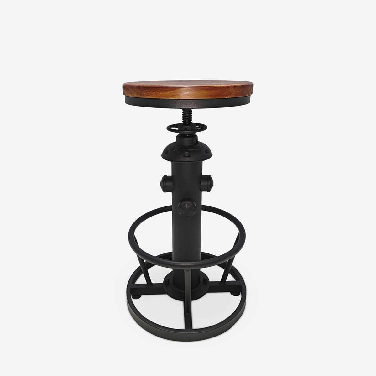 Vintage industriële verstelbare barkruk met voetsteun Ziblo Aanbieding Vintage industriële verstelbare barkruk met voetsteun Ziblo Aanbieding