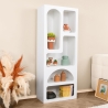 Étagère murale design blanc moderne avec 5 compartiments H150cm Venus Remises