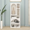 Étagère murale design blanc moderne avec 5 compartiments H150cm Venus Réductions