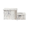 Table basse asymétrique design moderne avec 2 étagères Harmony Choix