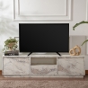 Meuble TV mobile avec 3 portes rabattables 160x29cm Vanguard Vente