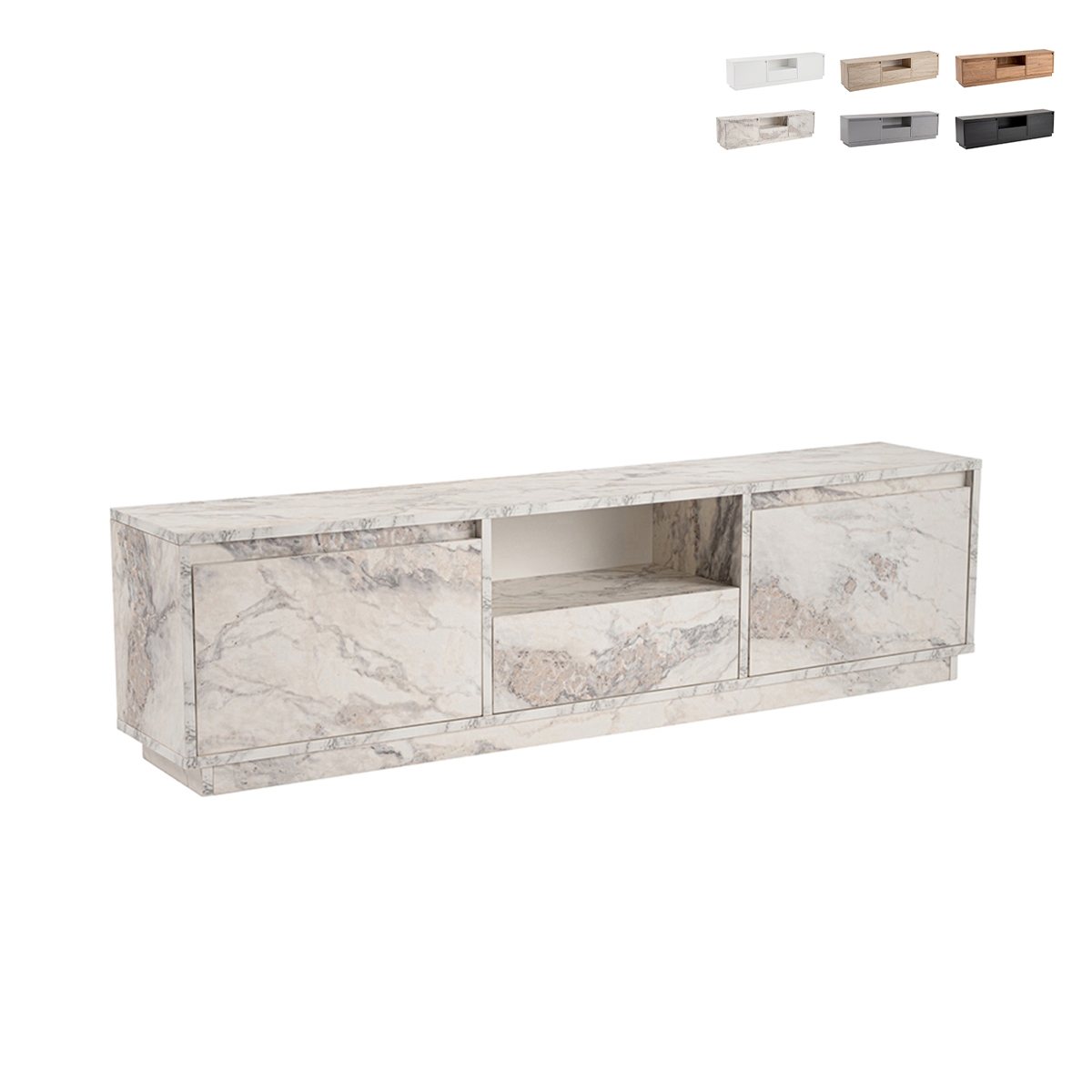 Meuble TV mobile avec 3 portes rabattables 160x29cm Vanguard Promotion Meuble TV mobile avec 3 portes rabattables 160x29cm Vanguard Promotion