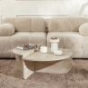 Table basse de salon design asymétrique 90x60cm Orion Vente