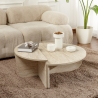 Table basse de salon design asymétrique 90x60cm Orion Offre