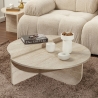 Table basse de salon design asymétrique 90x60cm Orion Remises