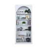 Bibliothèque murale design blanc arc 180x31x80cm avec 5 étagères Curvy Choix