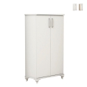 Armoire à chaussures d'entrée 2 portes et 6 compartiments multi-usage Ari Promotion