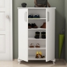Meuble d'entrée et armoire à chaussures à 2 portes et 5 compartiments Asta Remises