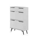 Moderne schoenenkast voor de hal met 2 kantelbare deuren en een lade Tempri Catalogus