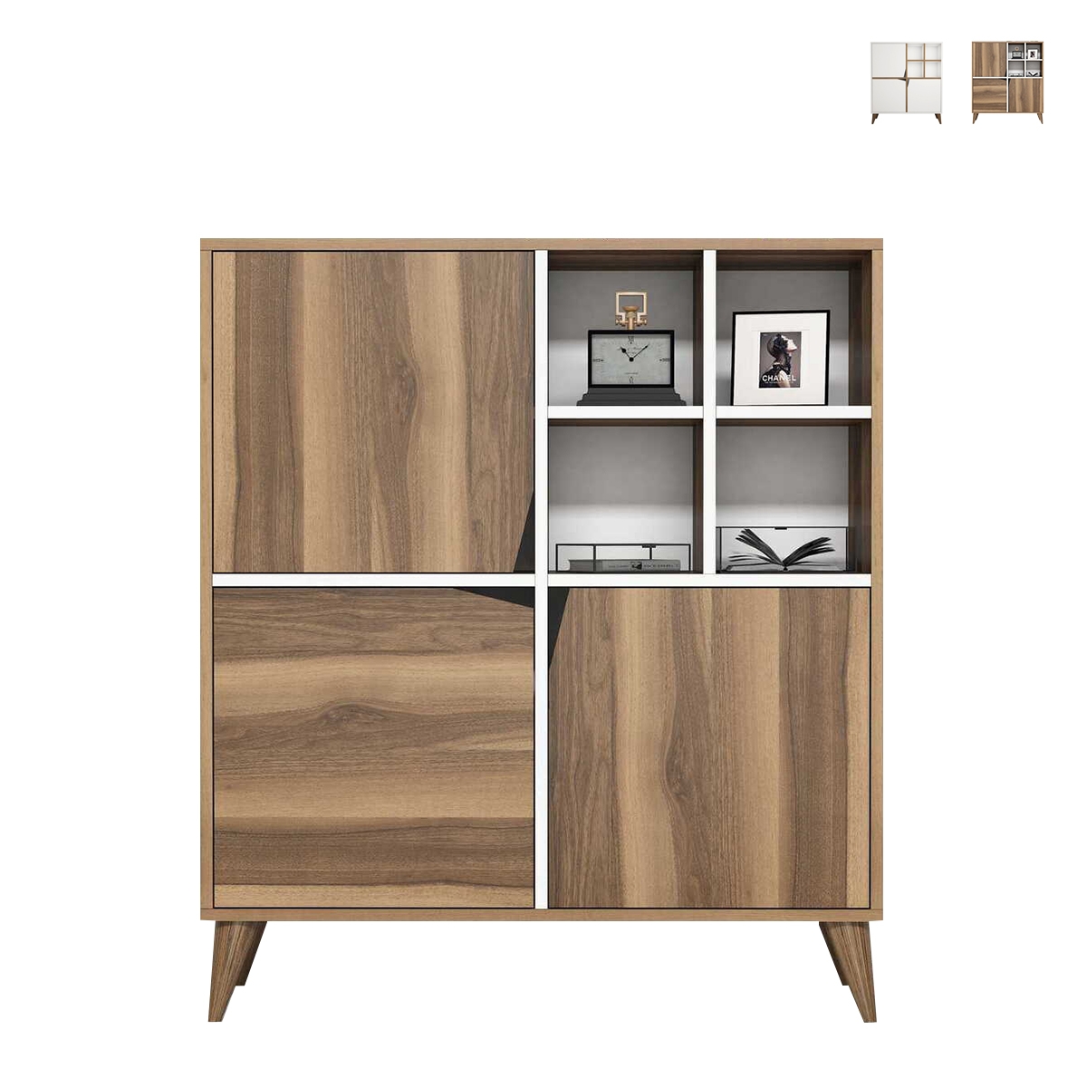 Multifunctioneel dressoir voor woonkamer en hal met deuren 100x115x30cm Pulse Aanbieding Multifunctioneel dressoir voor woonkamer en hal met deuren 100x115x30cm Pulse Aanbieding