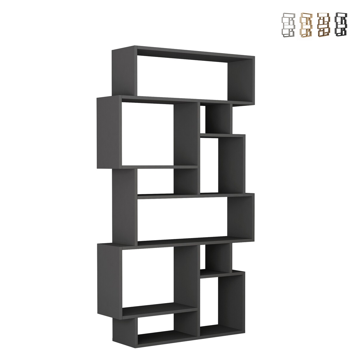 Moderne wandboekenkast met 10 vakken 96x25x168cm Karmato Aanbieding Moderne wandboekenkast met 10 vakken 96x25x168cm Karmato Aanbieding