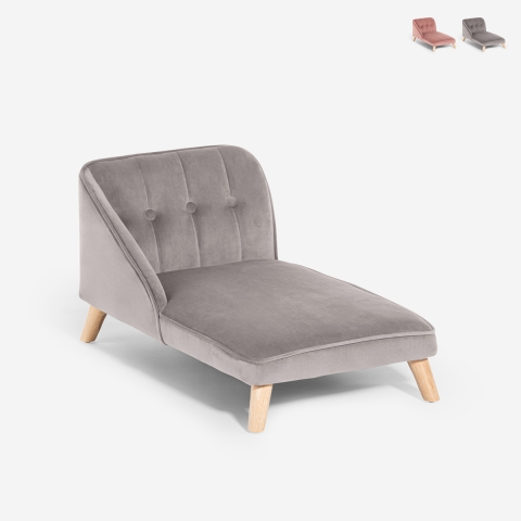 Chaise longue canapé pour chiens et chats en velours Serin Promotion