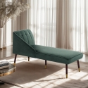 Dormeuse vintage à gauche classique en velours Agos Offre
