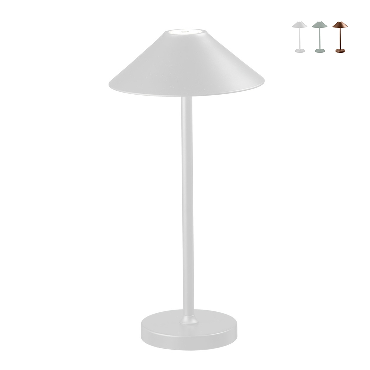 Draadloze draagbare tafellamp met touchfunctie voor binnen/buiten Moon Aanbieding Draadloze draagbare tafellamp met touchfunctie voor binnen/buiten Moon Aanbieding
