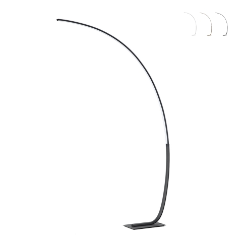 Lampe sur pied en arc avec LED en métal H160cm Keep Promotion