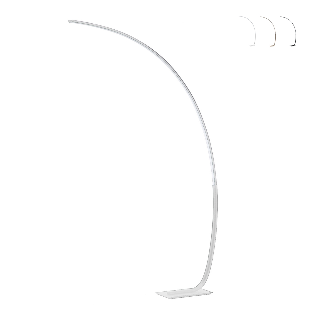Lampe sur pied en arc avec LED en métal H160cm Keep Remises Lampe sur pied en arc avec LED en métal H160cm Keep Remises