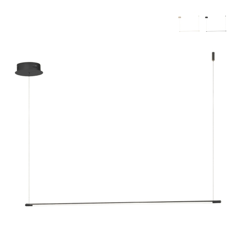 Hanglamp met LED-balk van metaal 120cm Genius L Aanbieding