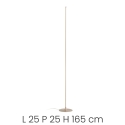 Lampe de sol à LED graduelle en métal H165cm Genius T Réductions