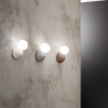 Applique mural en ciment et sphère en verre H20cm Rock Remises