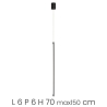 Lampe suspendue avec LED graduelle en métal Genius Remises
