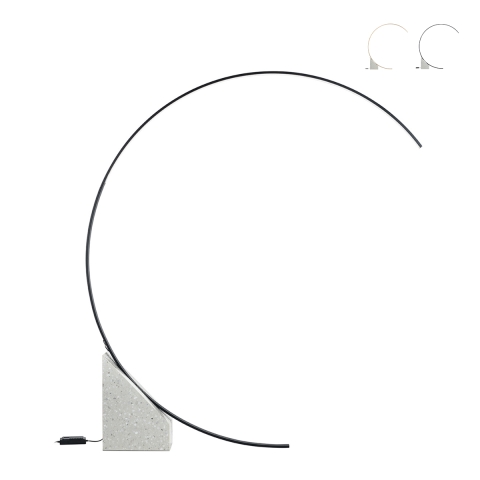 Boogvloerlamp met LED H204cm in metaal Rune M Aanbieding