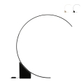 Lampe sur pied arc LED H204cm en métal Rune Promotion
