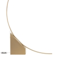 Lampe sur pied arc LED H204cm en métal Rune Remises