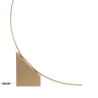 Lampe sur pied arc LED H204cm en métal Rune Remises