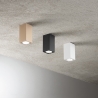 Plafonnier rectangulaire en aluminium H12cm Aloa Remises