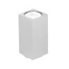 Plafonnier rectangulaire en aluminium H12cm Aloa Choix