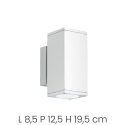 Buiten wandlamp van aluminium met dubbele verlichting H19cm Nevada Kosten
