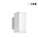 Buiten wandlamp van aluminium met dubbele verlichting H19cm Nevada Korting