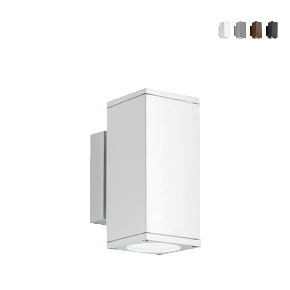 Applique murale extérieure en aluminium double éclairage H19cm Nevada Remises Applique murale extérieure en aluminium double éclairage H19cm Nevada Remises