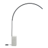 Boogvloerlamp van metaal met LED H215cm Biblio M Aanbod
