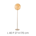 LED vloerlamp H170cm in metaal en glas Jokey PT Voorraad