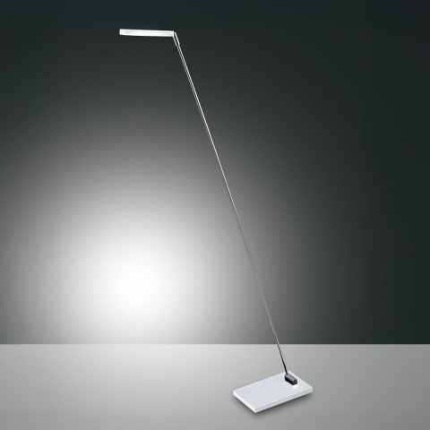 Lampadaire design en métal avec base blanche Niki Promotion