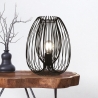 Moderne tafellamp met metalen kooi Camp-T Kortingen