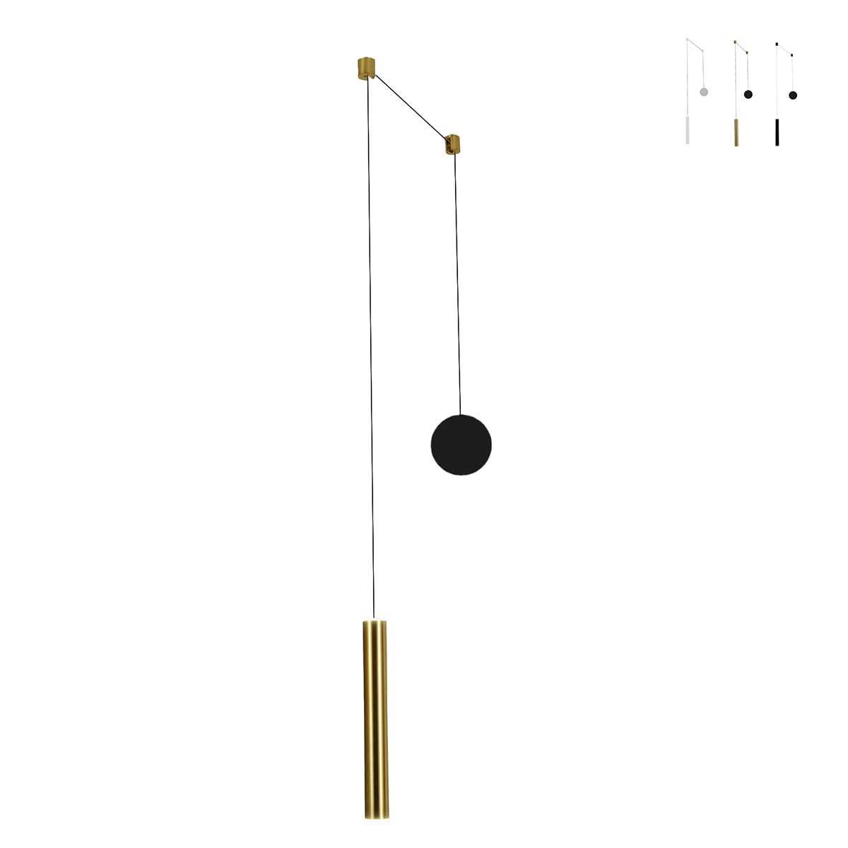 Suspension moderne à LED en métal avec diffuseur tubulaire Prado-D Promotion Suspension moderne à LED en métal avec diffuseur tubulaire Prado-D Promotion