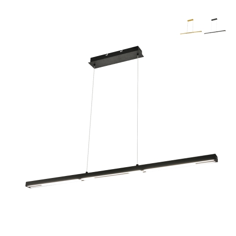 Lustre cuisine séjour LED design moderne rectangulaire Ling-S Promotion