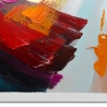 Moderne abstracte schilderij 80x120cm, kleurrijk reliëf Arket Aanbod