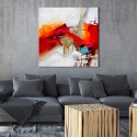 Modern meerkleurig schilderij 100x100cm abstracte kunst op canvas Zynar Verkoop