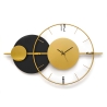 Horloge murale 81x50cm design moderne métal doré Tempo Offre