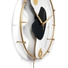 Horloge murale moderne 42x67cm en métal doré avec pendule Bynok Offre