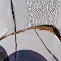 Moderne abstracte schilderij op canvas 100x100cm met reliëfdecoraties Zorya Aanbod