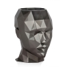 Design bloempot van glasvezel met metaleffect vrouwelijke gezicht Ruzid-M Verkoop