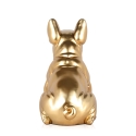 Statue Bulldog Français en Résine Dorée Design Moderne Forma-G Remises